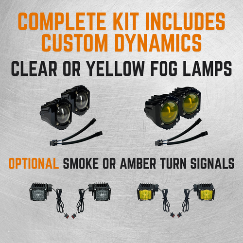 2023.5 - 2026 Street Glide Fog Lamp Brackets and Lights | Plug and Play | Harley-Davidson Touring
