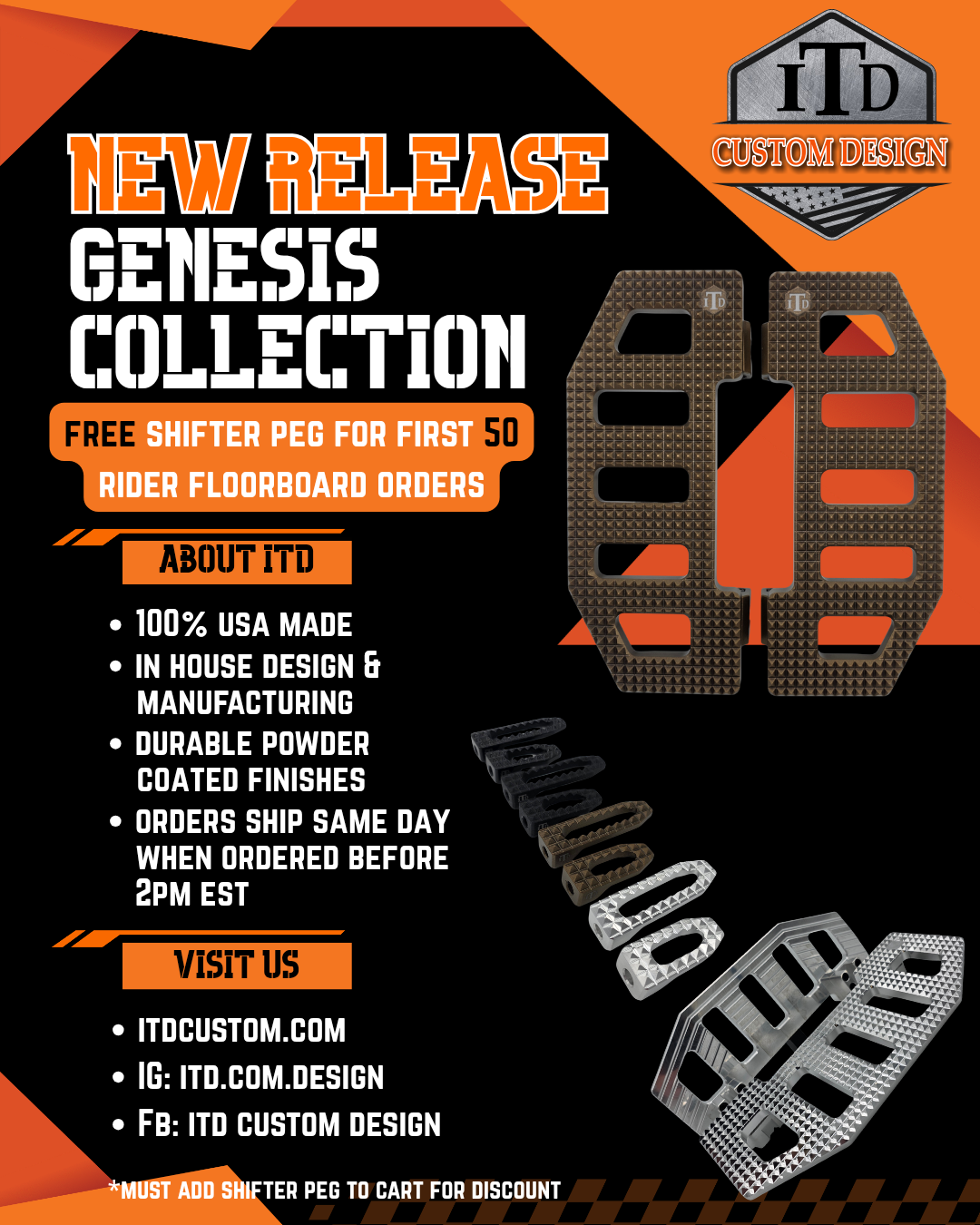 Genesis Rider Floorboards