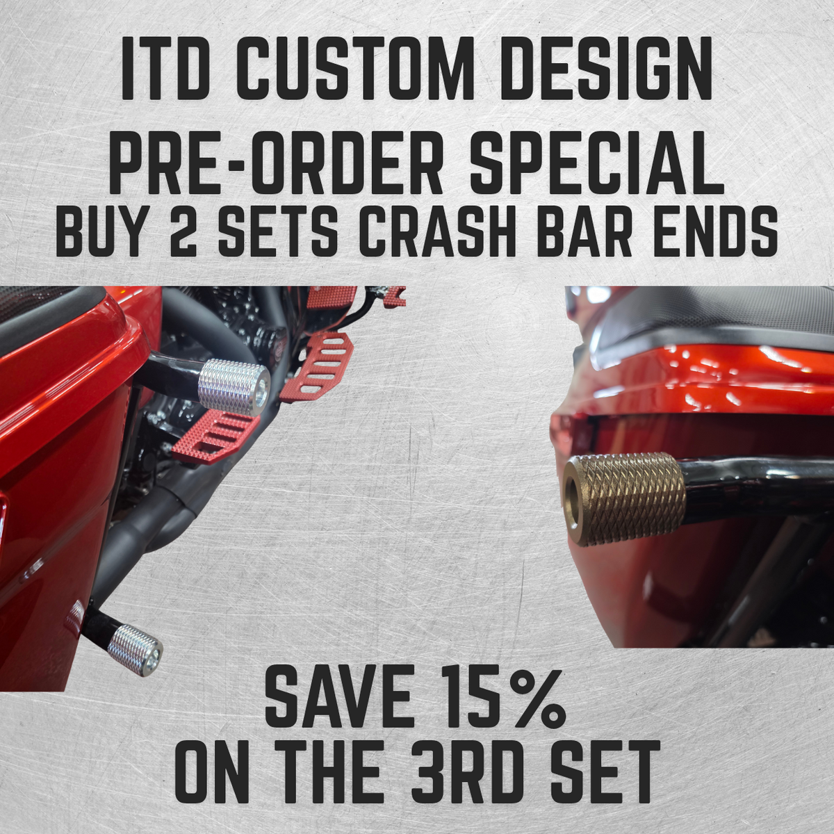 Billet Aluminum Crash Bar Ends | Harley-Davidson